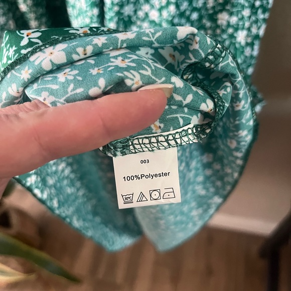 NWT green dress 3x floral plus size tiered summer maxi 18 20 - Picture 7 of 8